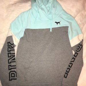 Baby blue PINK hoodie!
